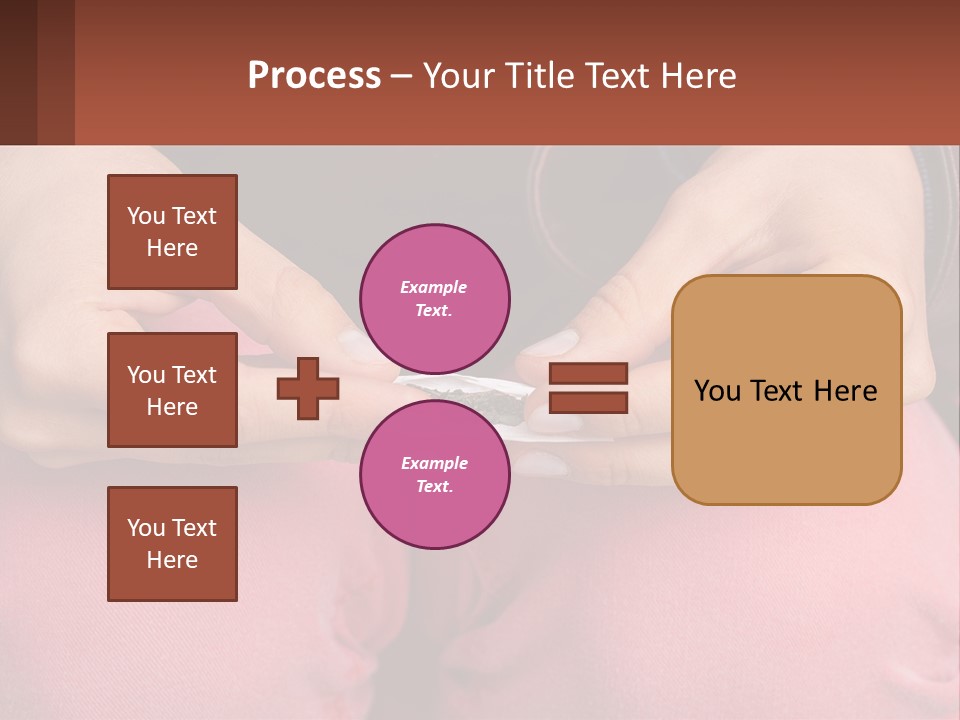 A Woman Holding A Cigarette In Her Hands PowerPoint Template