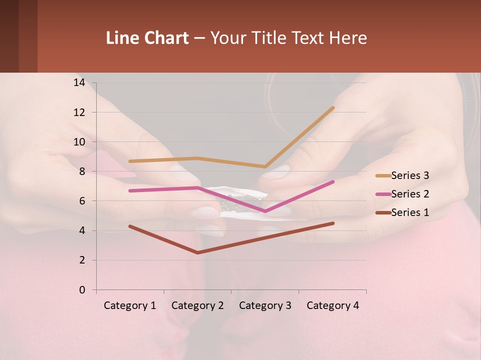 A Woman Holding A Cigarette In Her Hands PowerPoint Template