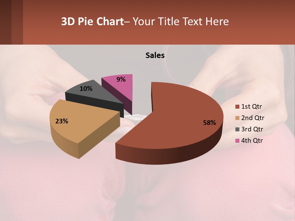 A Woman Holding A Cigarette In Her Hands PowerPoint Template
