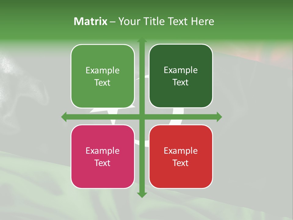 A Flag With A Star And Crescent On It PowerPoint Template