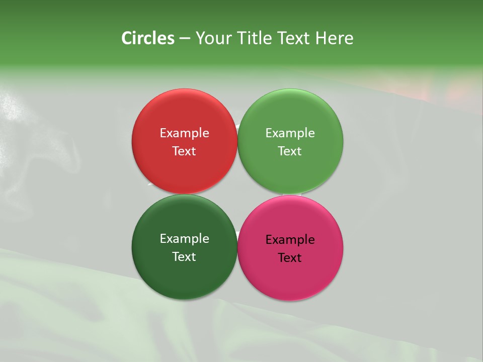 A Flag With A Star And Crescent On It PowerPoint Template