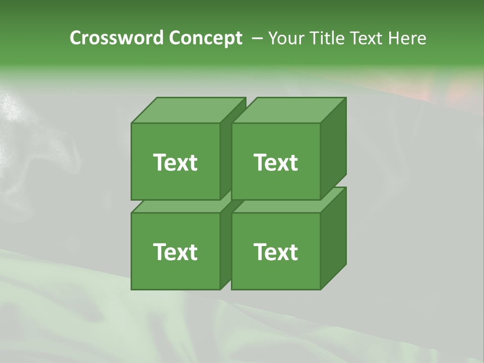 A Flag With A Star And Crescent On It PowerPoint Template