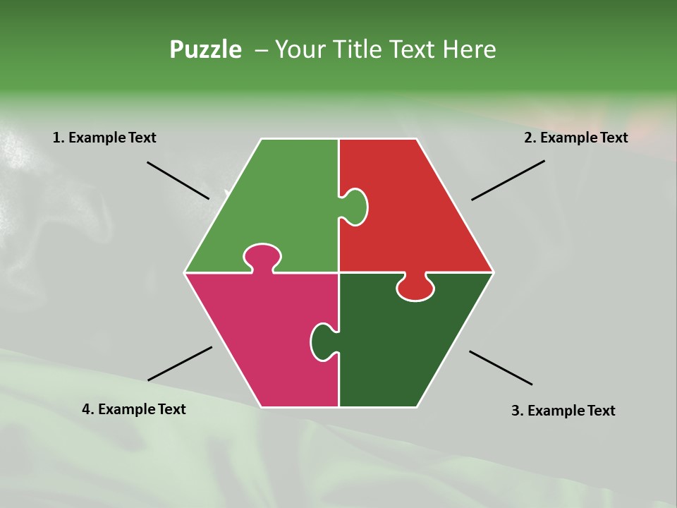 A Flag With A Star And Crescent On It PowerPoint Template