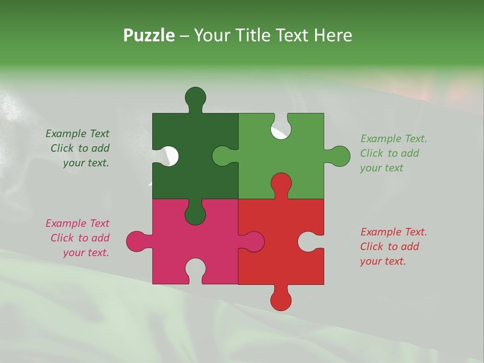 A Flag With A Star And Crescent On It PowerPoint Template