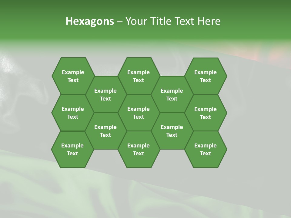 A Flag With A Star And Crescent On It PowerPoint Template