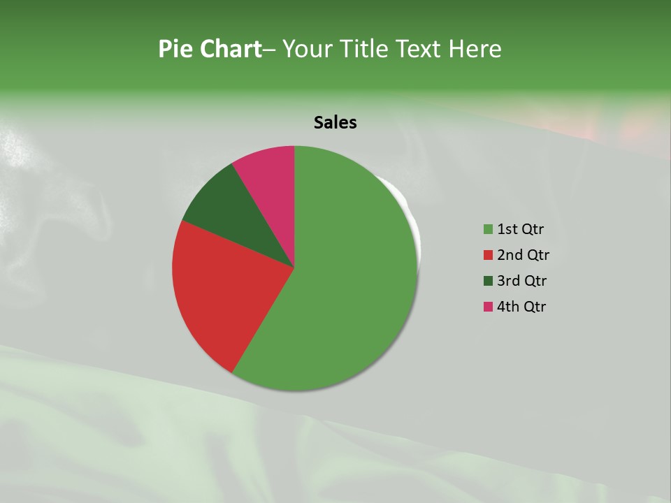 A Flag With A Star And Crescent On It PowerPoint Template