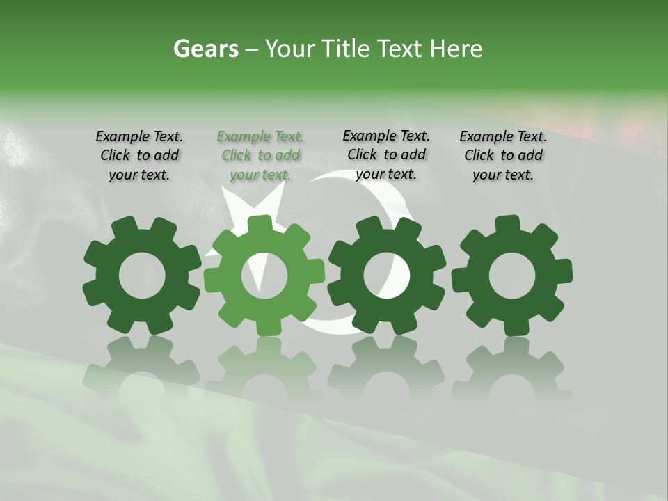 A Flag With A Star And Crescent On It PowerPoint Template