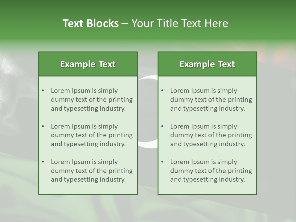 A Flag With A Star And Crescent On It PowerPoint Template