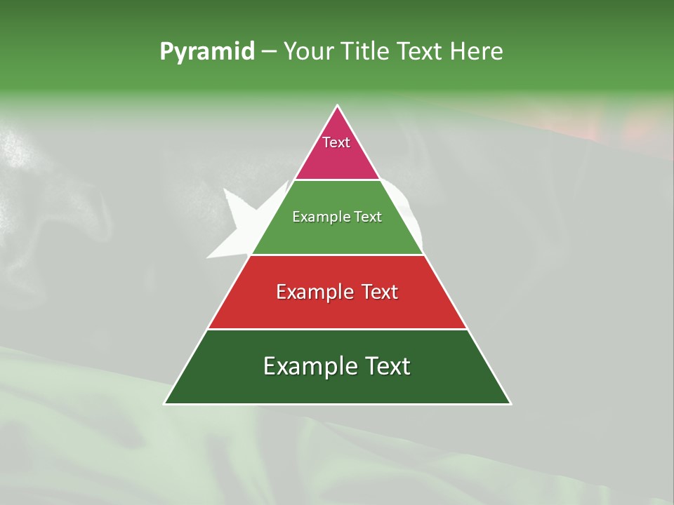 A Flag With A Star And Crescent On It PowerPoint Template