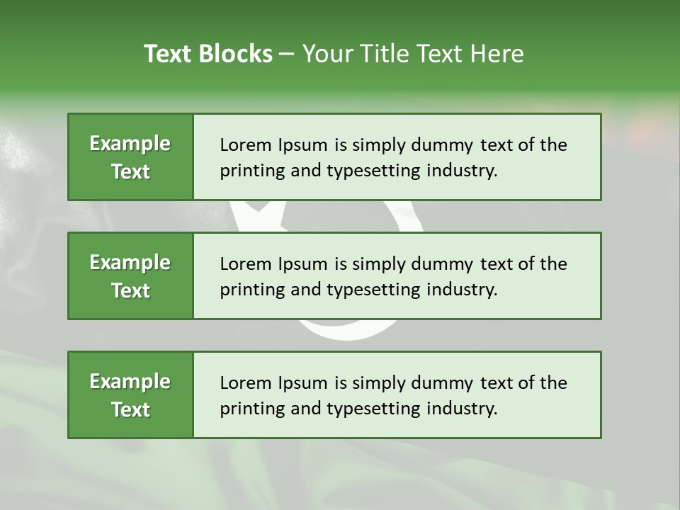 A Flag With A Star And Crescent On It PowerPoint Template