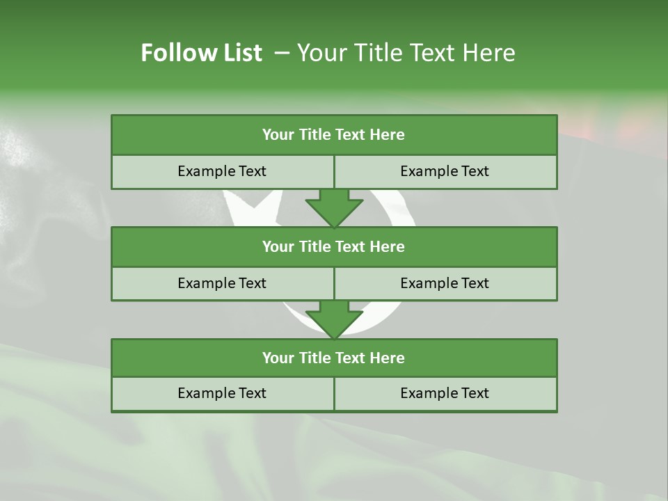 A Flag With A Star And Crescent On It PowerPoint Template