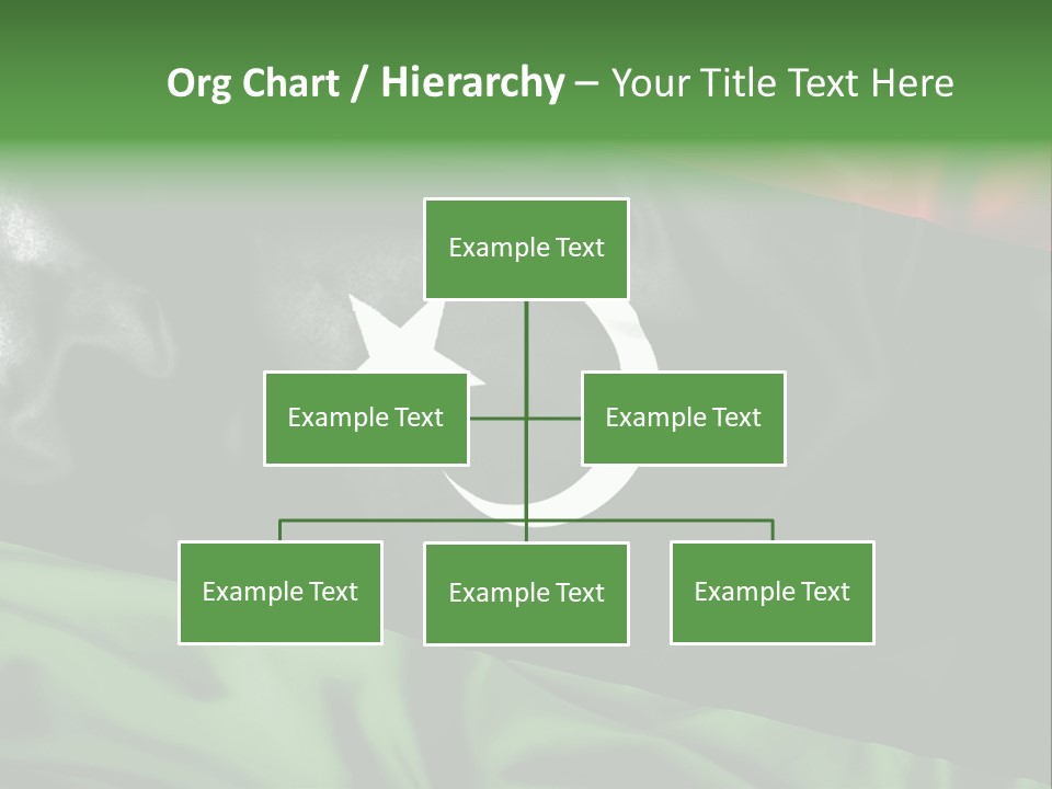 A Flag With A Star And Crescent On It PowerPoint Template