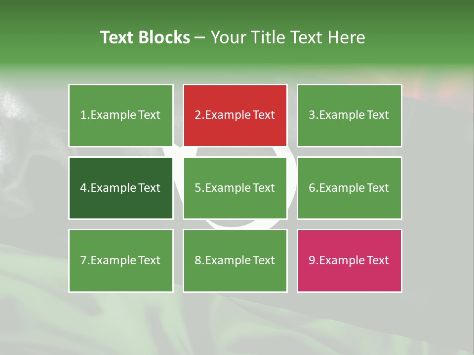 A Flag With A Star And Crescent On It PowerPoint Template