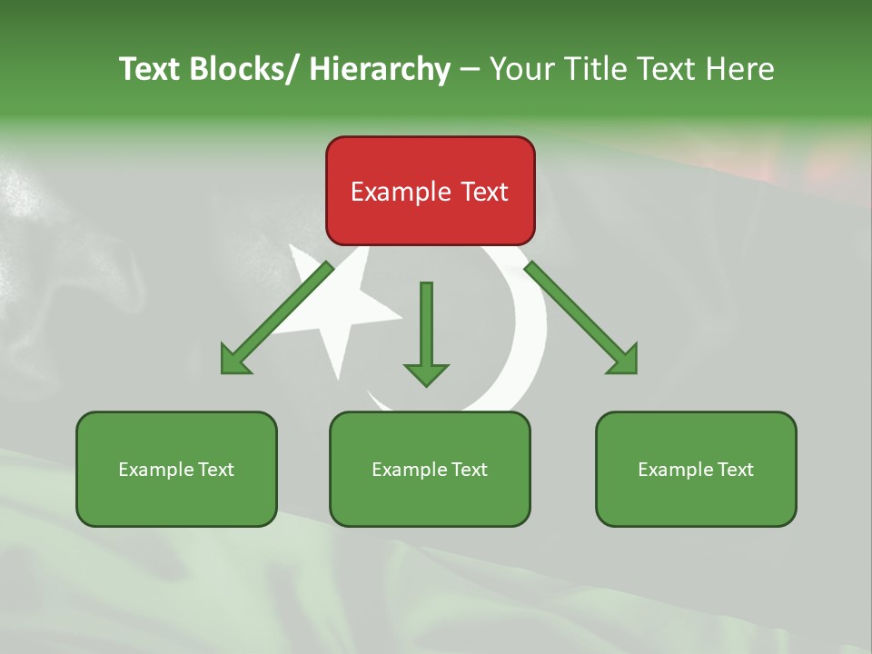 A Flag With A Star And Crescent On It PowerPoint Template