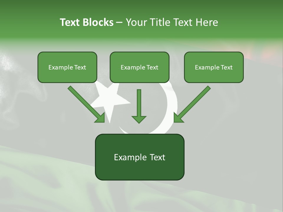 A Flag With A Star And Crescent On It PowerPoint Template
