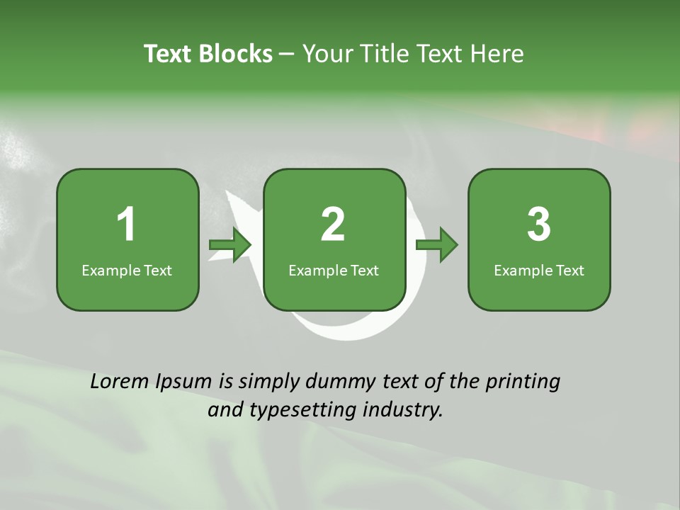 A Flag With A Star And Crescent On It PowerPoint Template