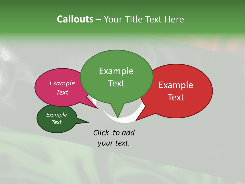 A Flag With A Star And Crescent On It PowerPoint Template