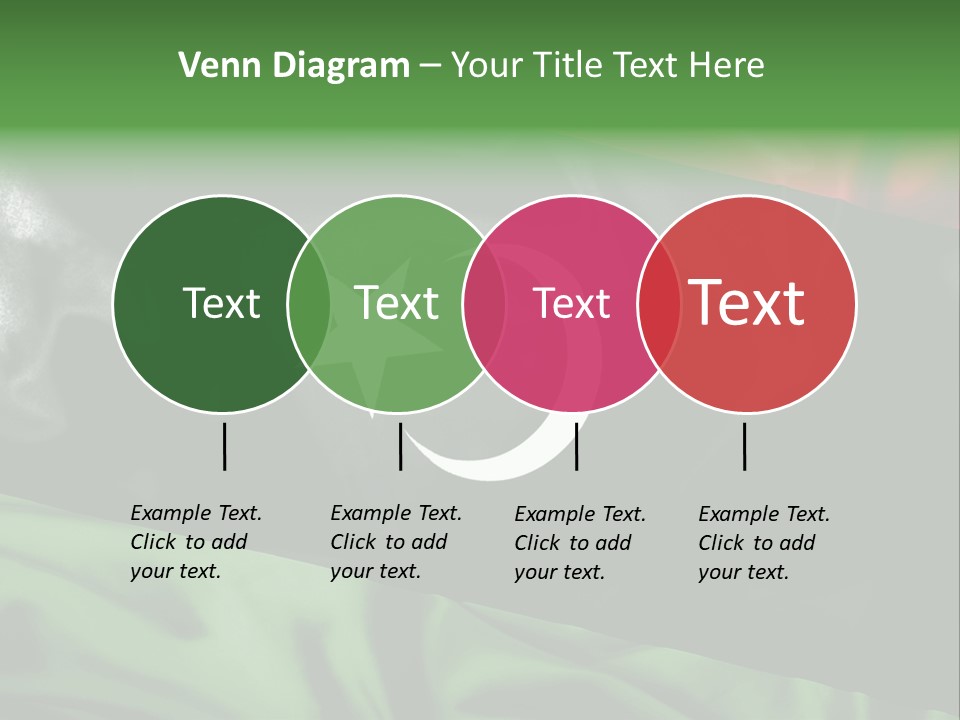 A Flag With A Star And Crescent On It PowerPoint Template