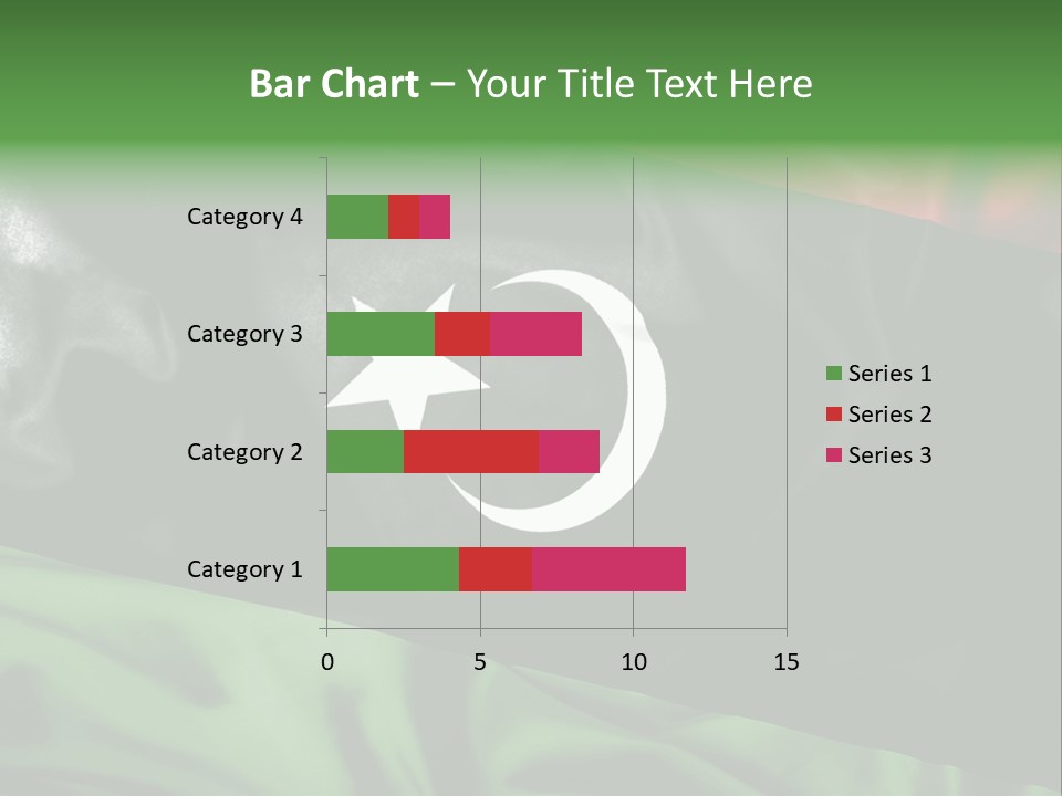 A Flag With A Star And Crescent On It PowerPoint Template
