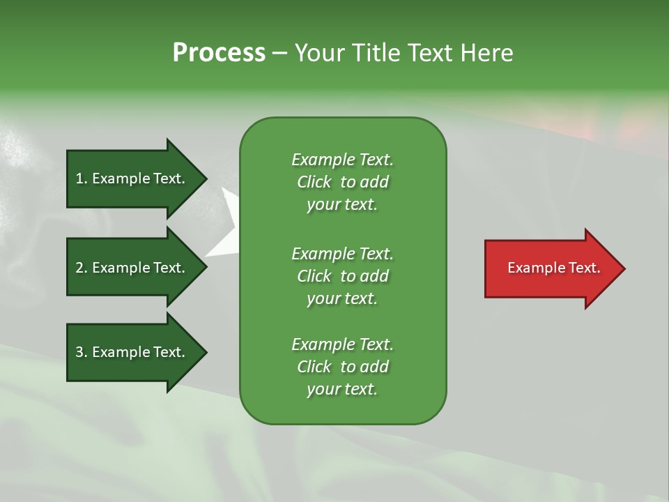 A Flag With A Star And Crescent On It PowerPoint Template