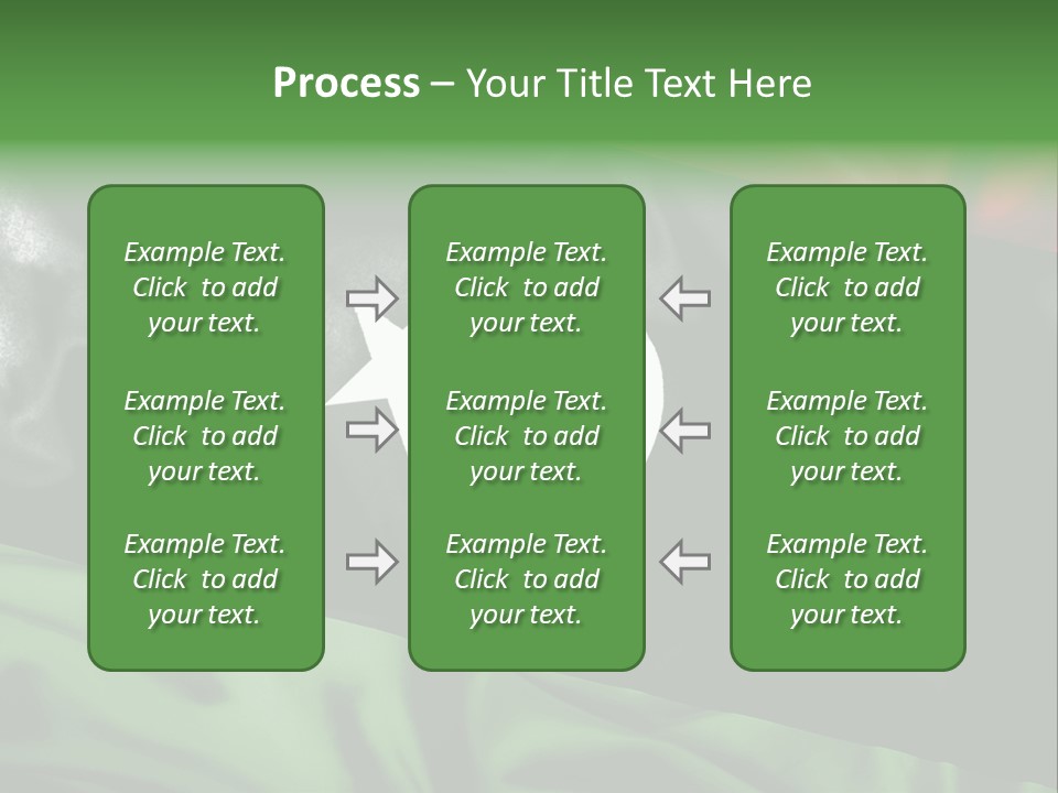 A Flag With A Star And Crescent On It PowerPoint Template