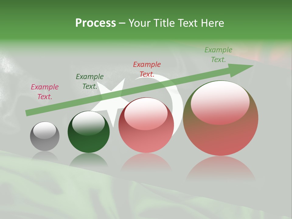 A Flag With A Star And Crescent On It PowerPoint Template