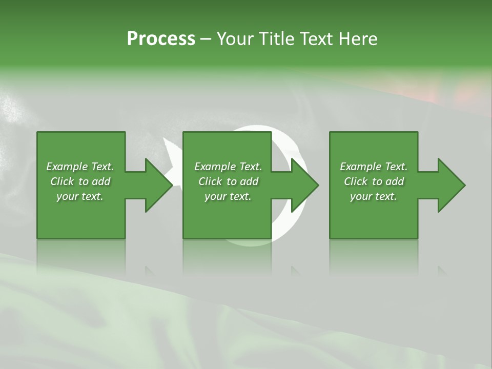 A Flag With A Star And Crescent On It PowerPoint Template