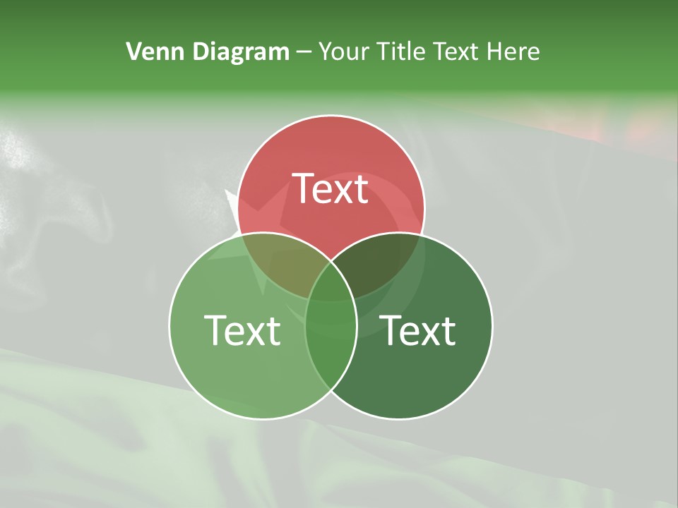 A Flag With A Star And Crescent On It PowerPoint Template