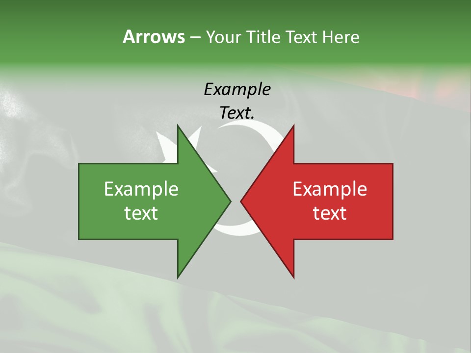 A Flag With A Star And Crescent On It PowerPoint Template