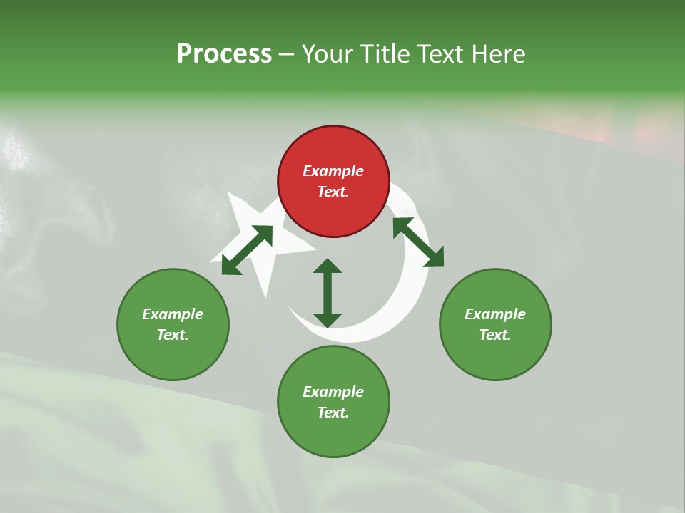 A Flag With A Star And Crescent On It PowerPoint Template