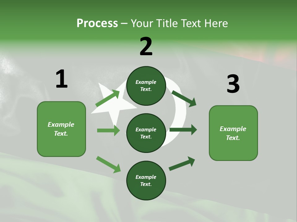A Flag With A Star And Crescent On It PowerPoint Template