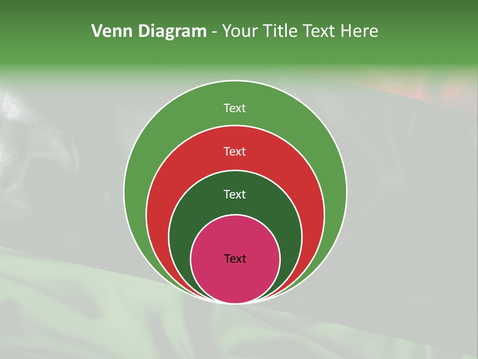 A Flag With A Star And Crescent On It PowerPoint Template