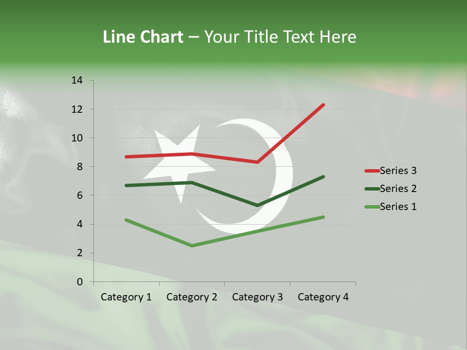 A Flag With A Star And Crescent On It PowerPoint Template