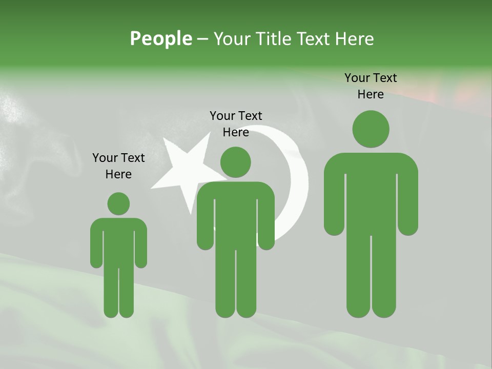 A Flag With A Star And Crescent On It PowerPoint Template