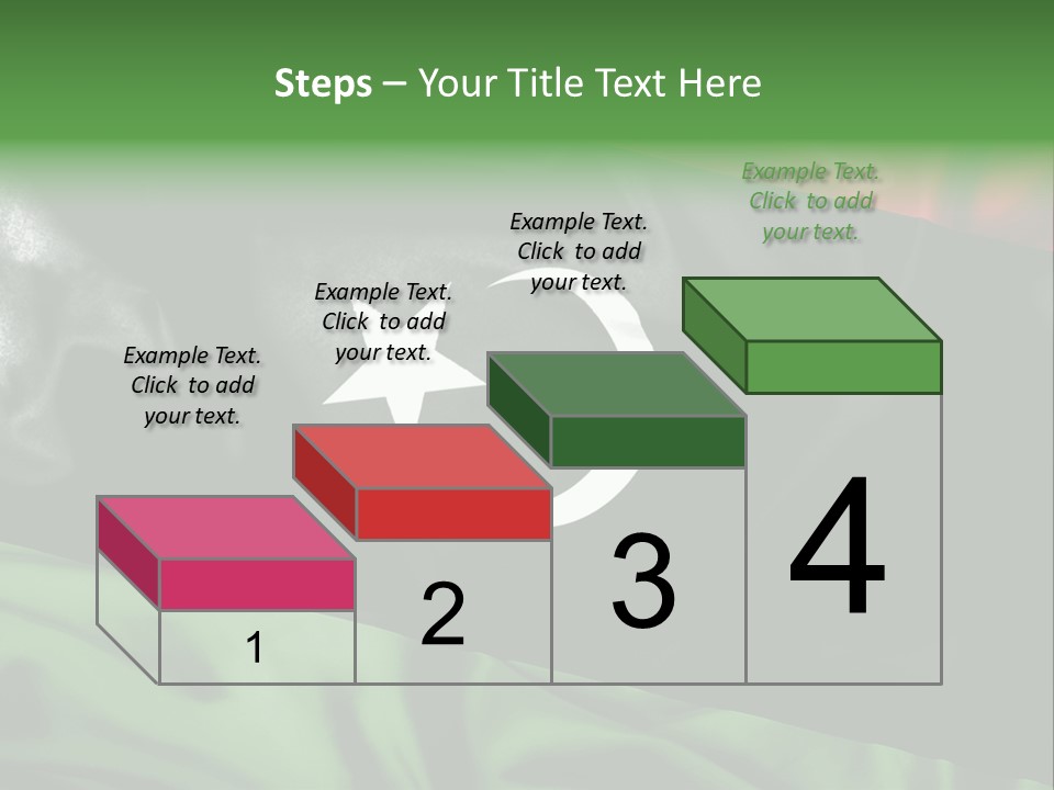 A Flag With A Star And Crescent On It PowerPoint Template
