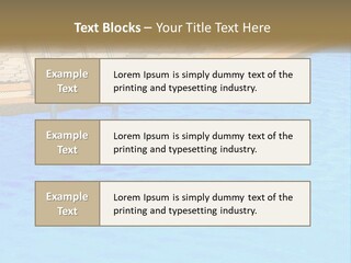A Blue Swimming Pool With A Metal Hand Rail PowerPoint Template