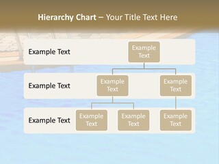 A Blue Swimming Pool With A Metal Hand Rail PowerPoint Template