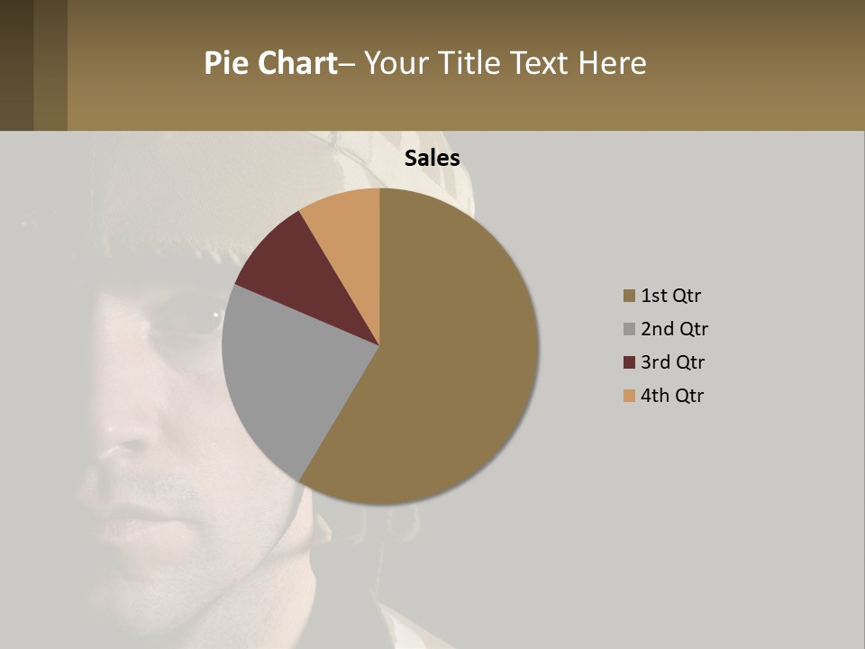 A Man In A Military Uniform Is Looking At The Camera PowerPoint Template