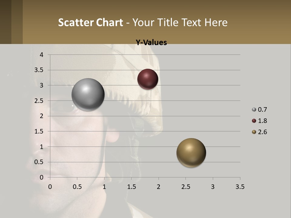 A Man In A Military Uniform Is Looking At The Camera PowerPoint Template