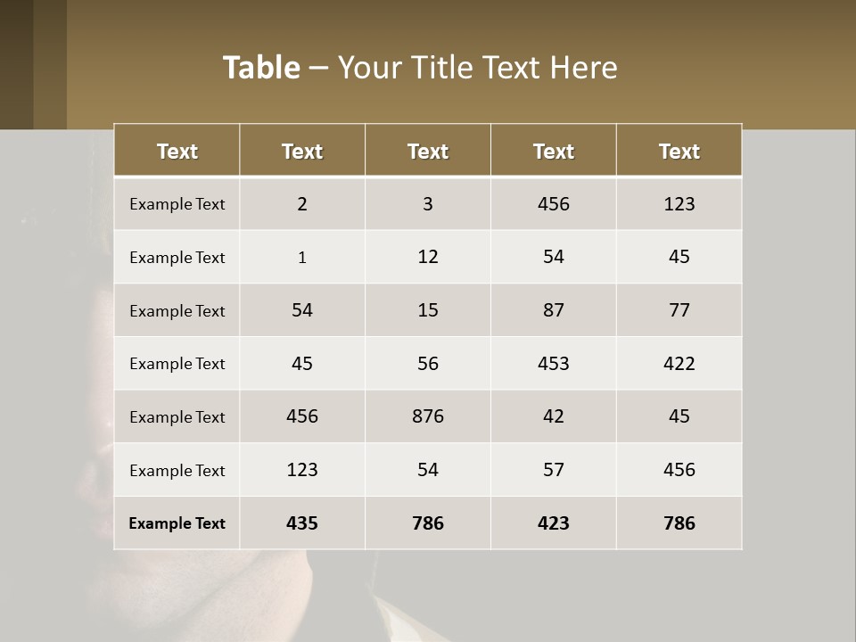 A Man In A Military Uniform Is Looking At The Camera PowerPoint Template