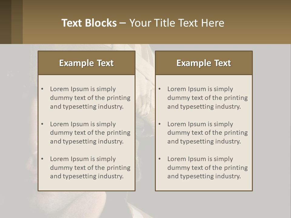 A Man In A Military Uniform Is Looking At The Camera PowerPoint Template
