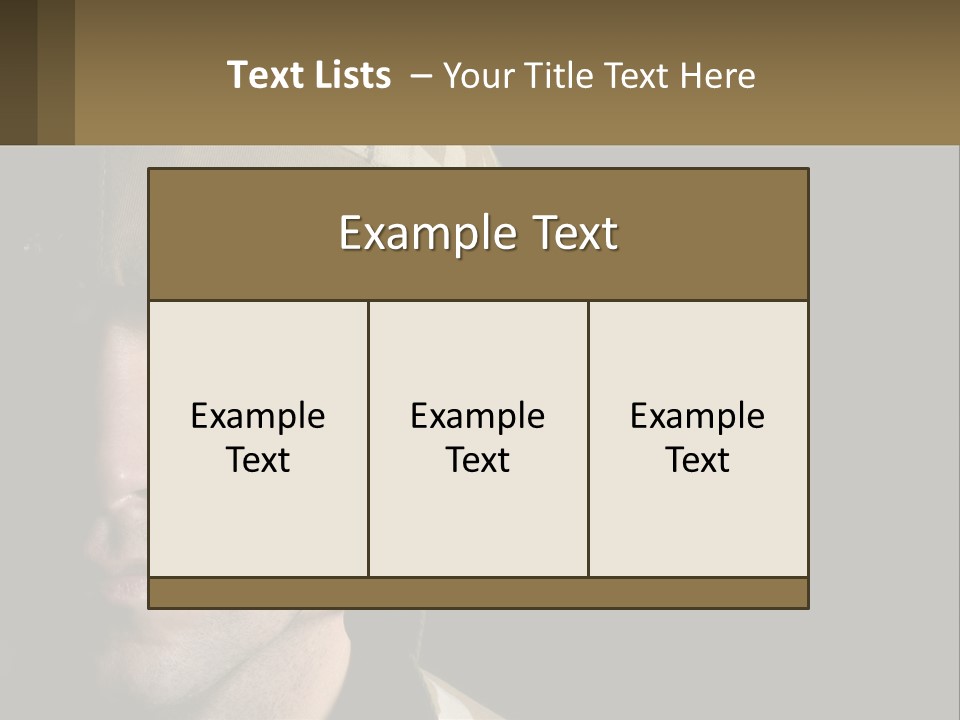 A Man In A Military Uniform Is Looking At The Camera PowerPoint Template