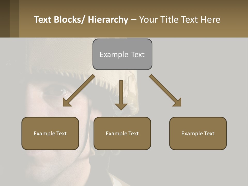 A Man In A Military Uniform Is Looking At The Camera PowerPoint Template