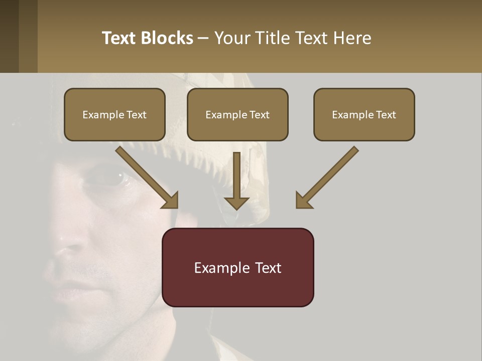 A Man In A Military Uniform Is Looking At The Camera PowerPoint Template