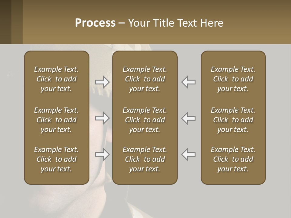 A Man In A Military Uniform Is Looking At The Camera PowerPoint Template