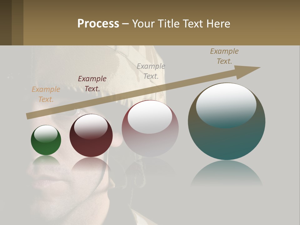 A Man In A Military Uniform Is Looking At The Camera PowerPoint Template