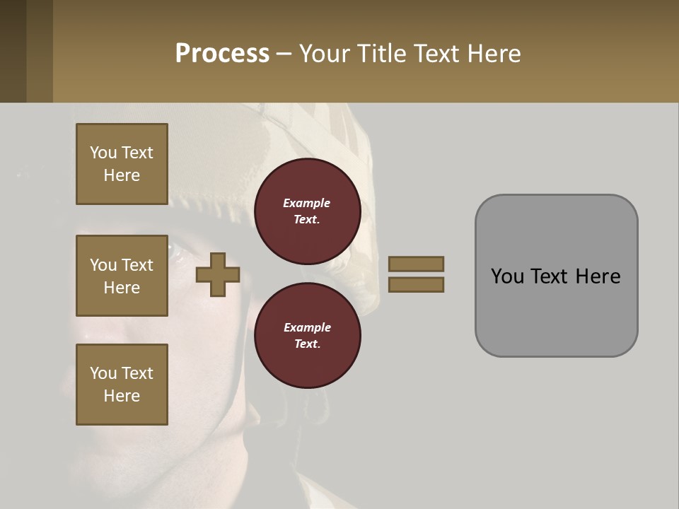 A Man In A Military Uniform Is Looking At The Camera PowerPoint Template
