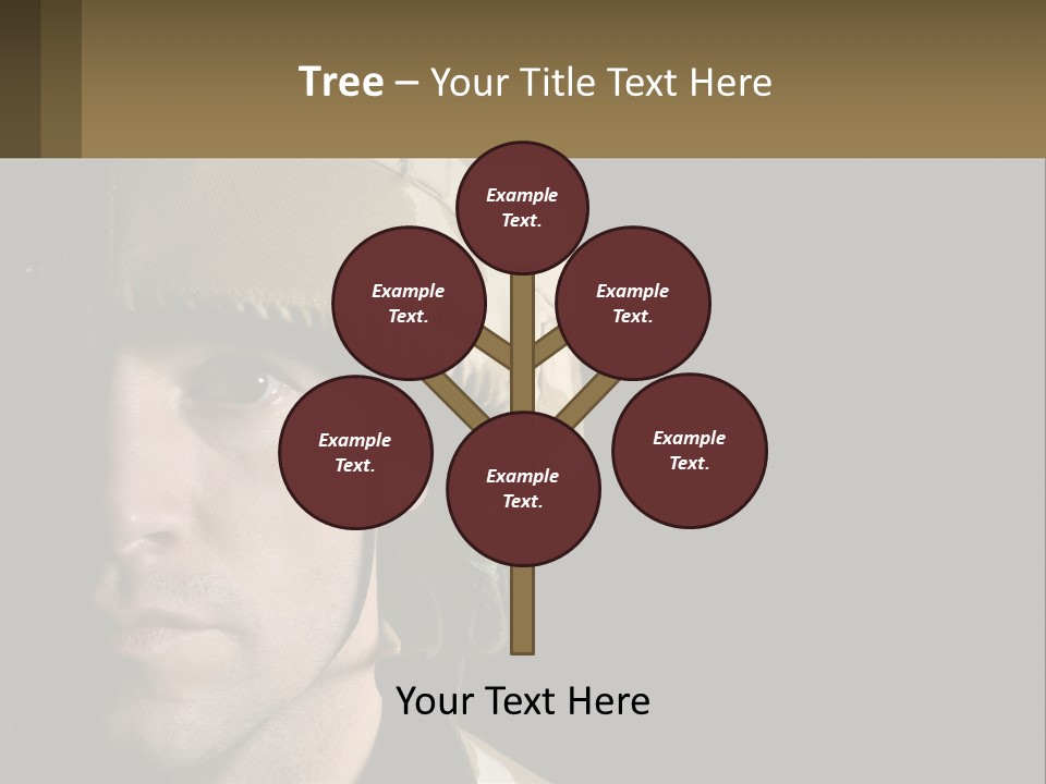 A Man In A Military Uniform Is Looking At The Camera PowerPoint Template