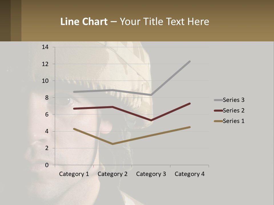 A Man In A Military Uniform Is Looking At The Camera PowerPoint Template