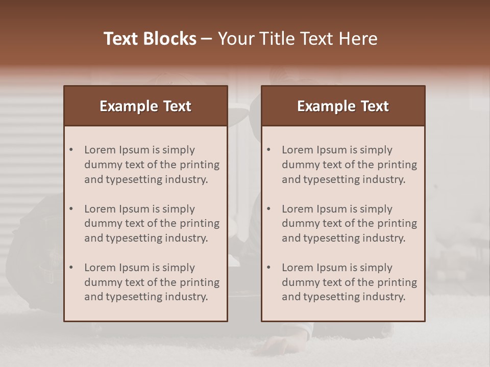 Two Children In Hats Sitting On A Suitcase PowerPoint Template